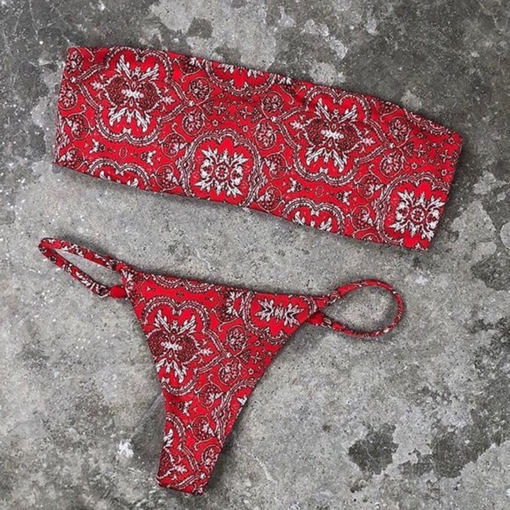 frankies red bandana joy top